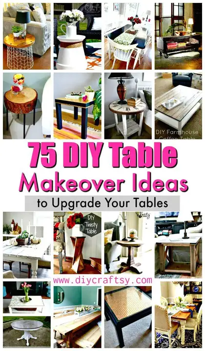 75 Diy Table Makeover Ideas To Upgrade Your Tables Diy Crafts