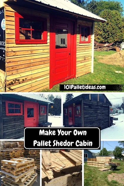 Make Your Own Pallet Shed Or Pallet Cabin
