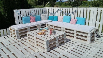 Pallets Garden Party Lounge Easy Pallet Ideas