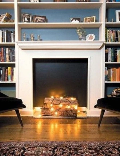 25 Cozy String Lights Ideas For Living Rooms