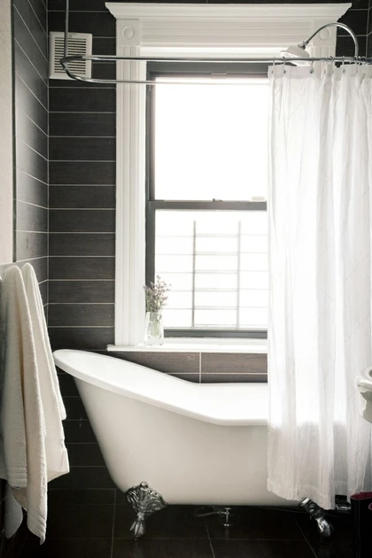 Classic Black And White Bathroom White Bathroom Designs Small