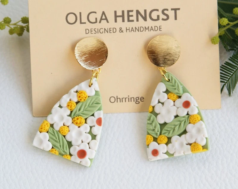18K gold plated earrings