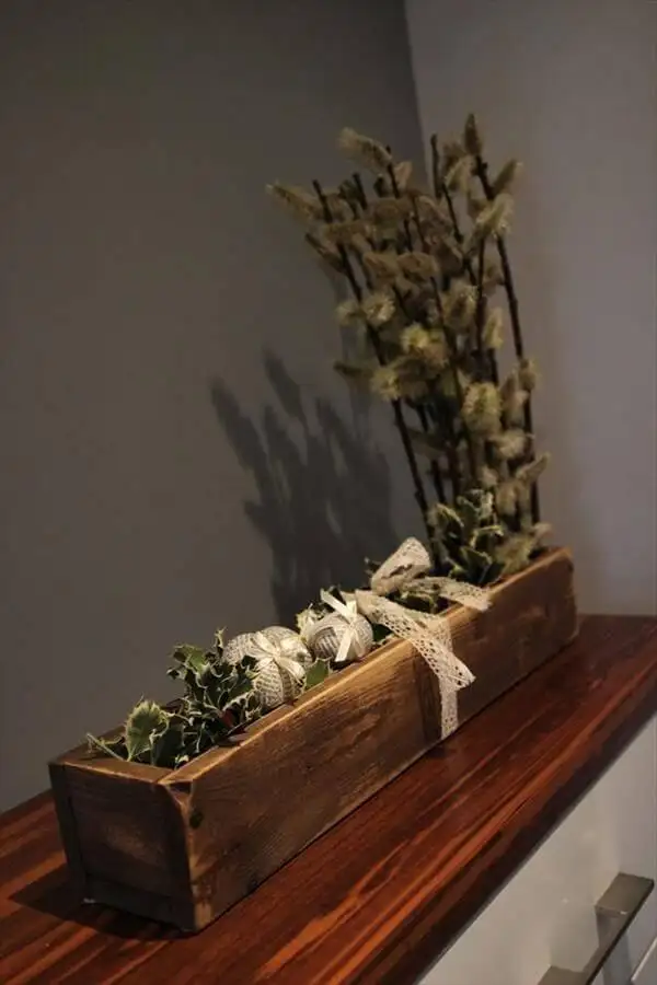 wooden pallet planter centerpiece