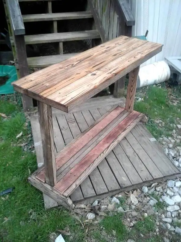 diy pallet entryway table